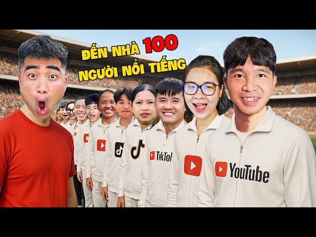 Gấu Đỏ TV - Thử Thách Đến Nhà Và Chụp Ảnh Cùng 100 Người Nổi Tiếng