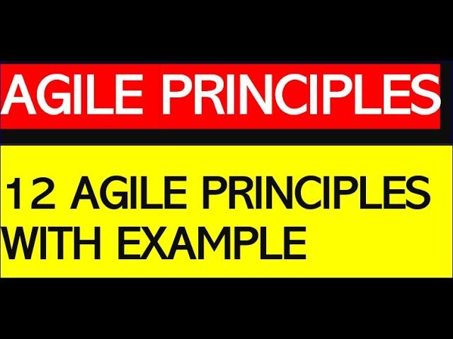 12 Agile Principles | Explained in 5 minutes