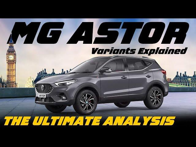 MG Astor Petrol Variants Explained | Sprint, Shine, Select, Sharp Pro, Savvy Pro