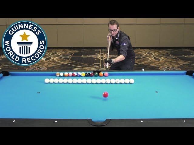 Florian 'Venom' Kohler attempts four pool records - Guinness World Records