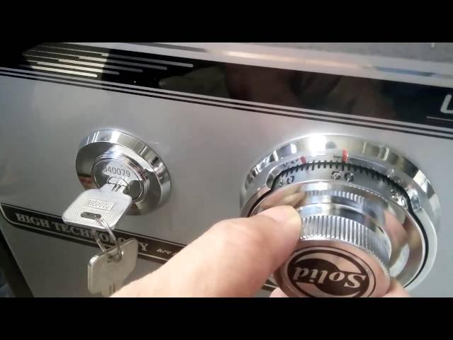 Solid Safe - How to unlock combination lock