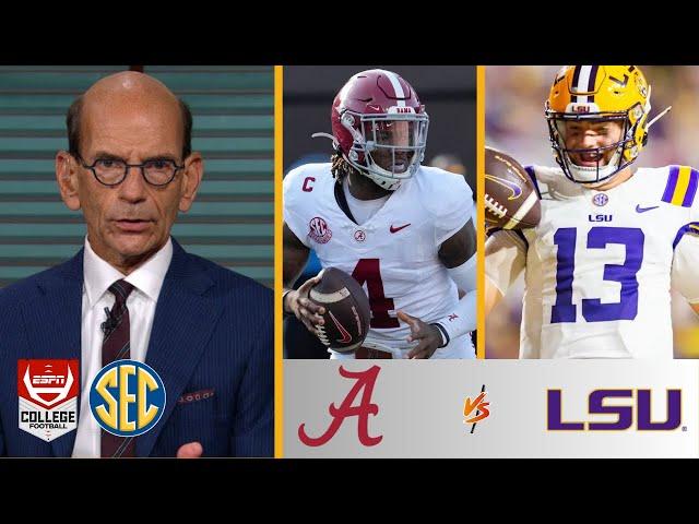 ESPN "Breaking Down" College Football Week 11: Alabama Crimson Tide vs. LSU Tigers - Who will win?