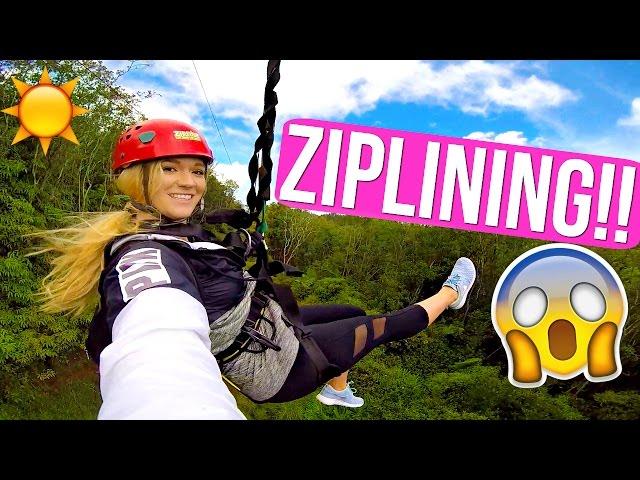 ZIPLINING IN HAWAII!!! AlishaMarieVlogs