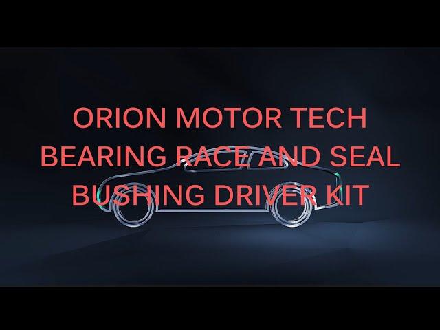 Orion Motor Tech 10pc Bearing Race and Seal Driver Set
