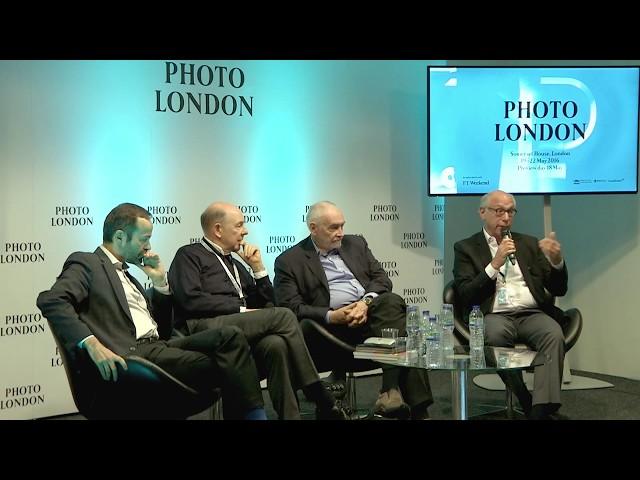 Howard Greenberg, Quentin Bajac, Michael G. Wilson and Anthony D’Offay | Photo London Talks 2016