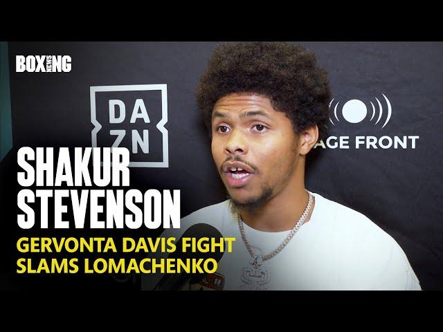 Shakur Stevenson Targets Gervonta Davis Fight Next Year