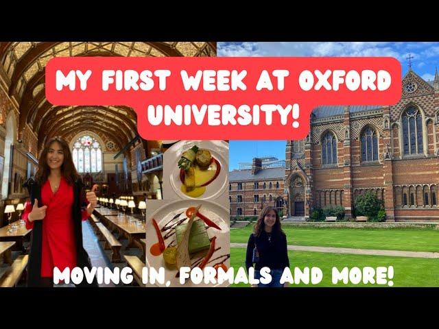 My first week as a Masters Student at Oxford University! (Formals, moving in and more)