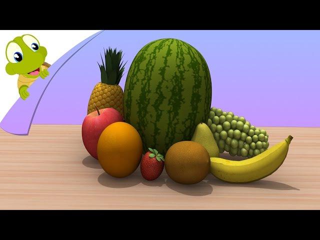Learn Fruits in 3D - Fruits and their Names - Learning Series