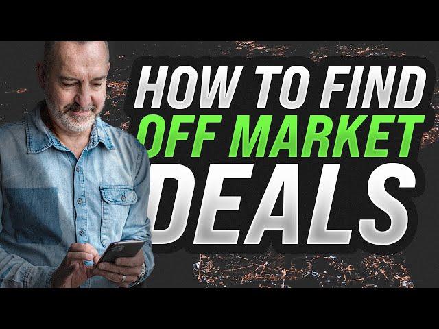 Use Theses 3 Strategies To Find Off-Market Deals | CarlAllenDealmaker