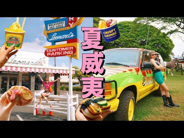 【夏威夷】Ep.2 夏威夷必買曬黑版公仔手信！侏羅紀公園的拍攝地 菠蘿園 必吃的午餐肉飯糰   | Hawaii 4K vlog