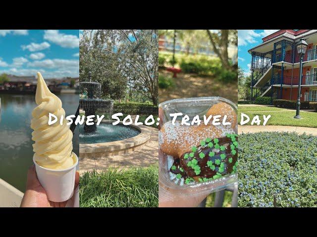 Disney Solo Trip 2023| Travel Day(Port Orleans French Quarter Room Tour and Disney Springs)