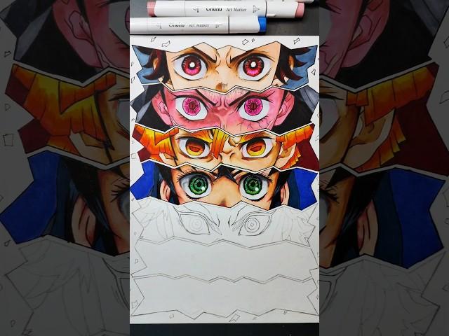 Part 4 Demon Slayer Inosuke Eyes #animeart #demonslayer #shorts #nezuko #tanjiro #zenitsu #inosuke