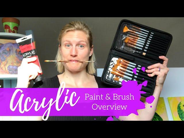 What I WISH I knew about Acrylic Paint and Brushes 