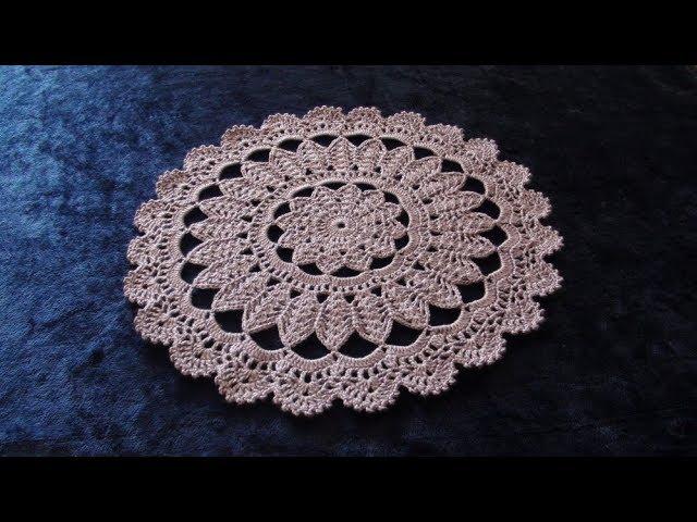 How to Crochet 22'' Doily Pattern #719│by ThePatternFamily