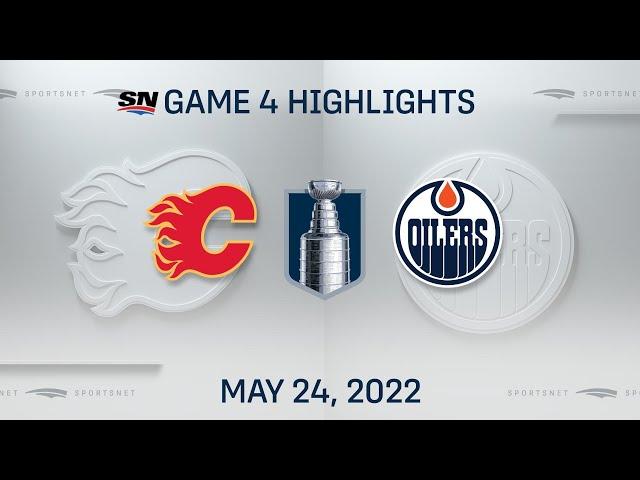 NHL Game 4 Highlights | Flames vs. Oilers - May 25, 2022