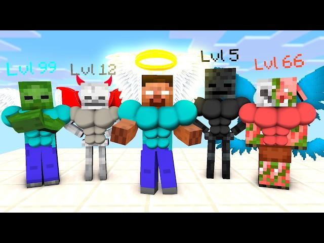 HEROBRINE : SUPERHERO LEVEL RUN CHALLENGE - Minecraft Animation