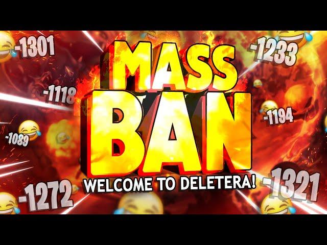 MASS BANNN AGAIN!! LEVELS 1300+ SENT TO DELETERA!!  - TibiaFerumbrinha