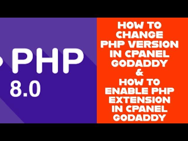 How to change PHP version and enable php extension in Godaddy server using cPanel @RockingSupport