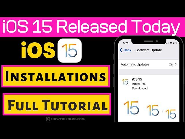 How To Install iOS 15.5 How To Update iPhone To iOS 15 Tutorial