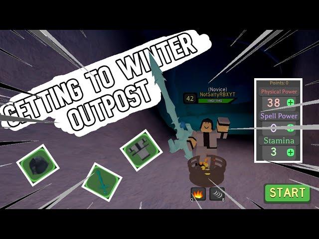 GETTING TO WINTER OUTPOST - Noob To Legend | Roblox Dungeon Quest