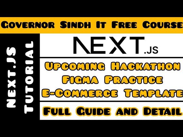 Hackathon Practice Template | Figma Practice Template | Next.Js Tutorial for Beginners
