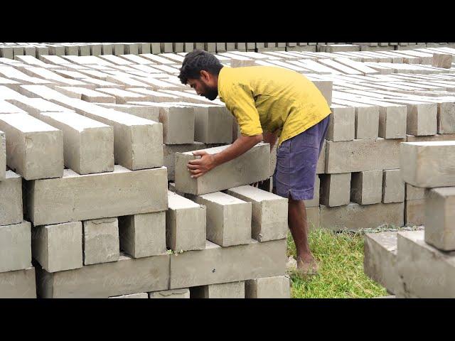 Genius Way They Produce Million of Light Concrete Blocks Every Year