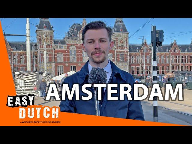 Tour Around Amsterdam (in Slow Dutch) | Super Easy Dutch 1