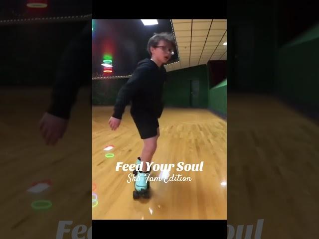 Little Carter showing off some skills. He’s an upcoming skating star! #feedyoursoul #rollerskating