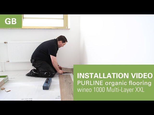 Installation video PURLINE organic flooring wineo 1000 Multi Layer | GB