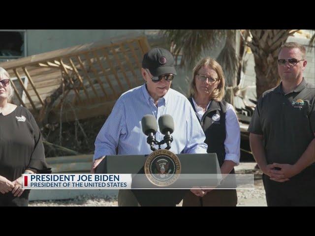 President Biden tours damage from Hurrican Milton