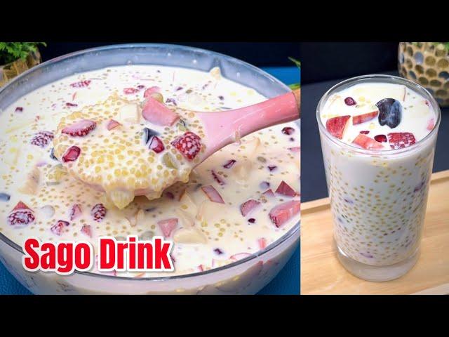 Ramzan Special Recipe | Sago Fruit Custard Drink | Iftar Slecial Recipe | SAMREEN SABAH