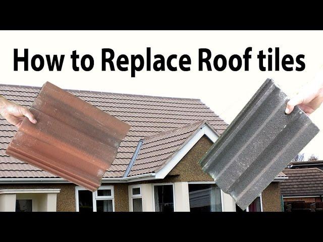 How to Replace broken common Interlocking Roof Tiles