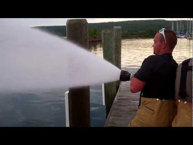 Bayfield Fire Dept. Test At Pikes Bay Marina