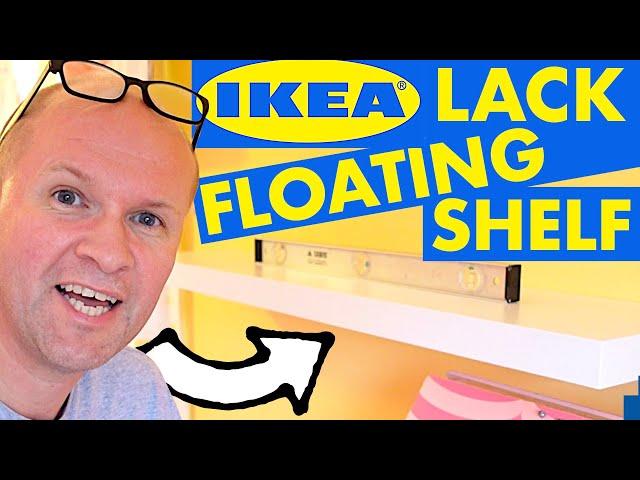 How to put up my IKEA LACK SHELF... or not... INSTALL FLOATING SHELF #IKEADAD