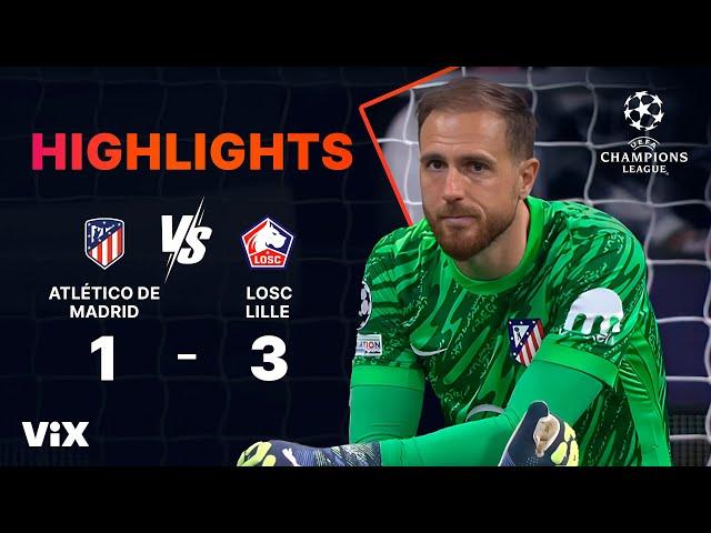 Atlético de Madrid vs. LOSC Lille - Game Highlights | UEFA Champions League 2024/25 | ViX