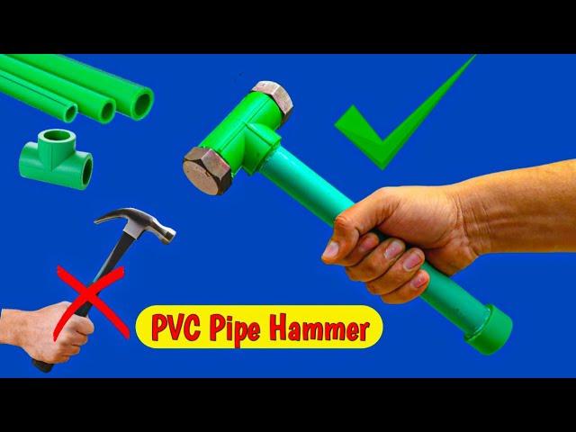 Use nut bolts and PVC pipe to make a powerful Hammer