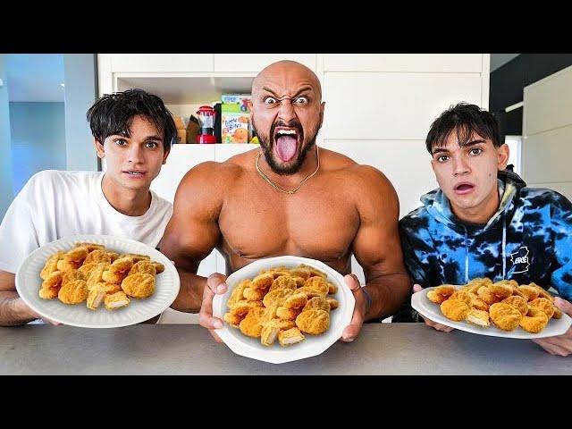 MCNUGGETS EATING CHALLENGE WITH DOBRE TWINS