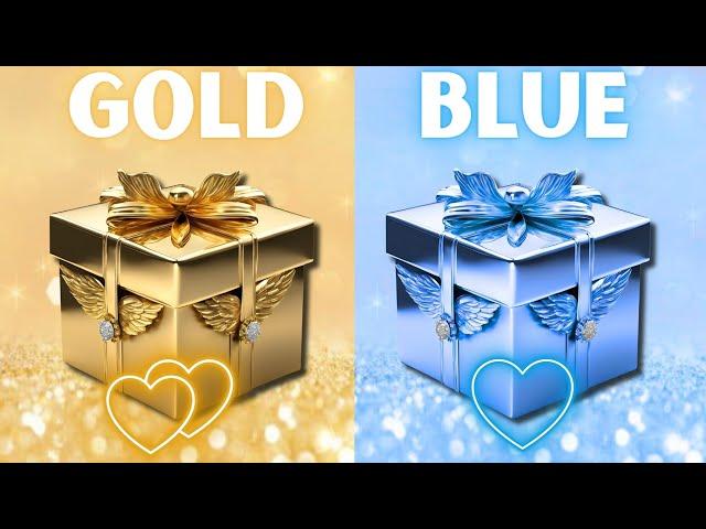 Choose your gift  2 gift box challenge ||Good vs bad Edition #blue #chooseyourgift