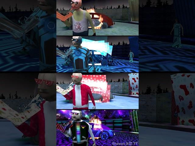 Car Bad Ending | Granny 3 Mr Meat vs Cyborg Granny vs Christmas Granny vs Retro Arcade Granny