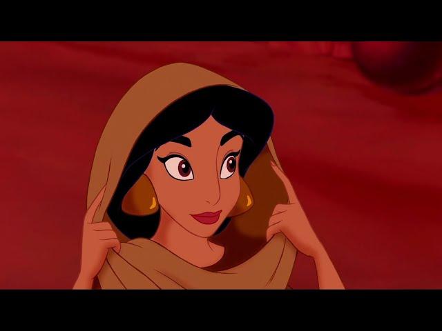 Aladdin (1992) | "Aladdin and Jasmine Met in the Marketplace" Clip [HD]