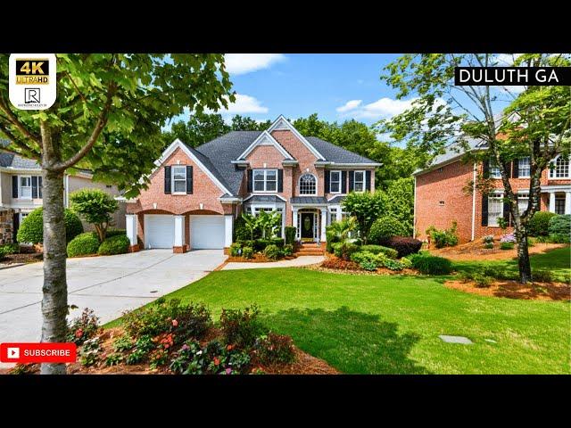 Huge Home for Sale in Duluth GA - 6 Bed, 4 Bath Full Basement in a Gated Community!