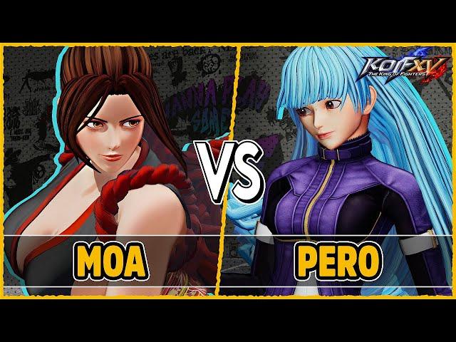 KOF XV  MOA (Mai/Athena/Maxima) vs PERO (Geese/Iori/Kula)  Steam Replay Match 