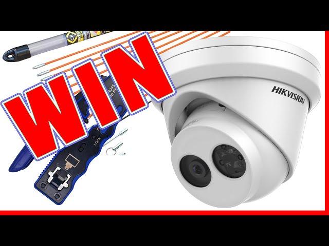 Appreciation Giveaway - HikVision Camera - RJ45 Crimps - Cable Rods