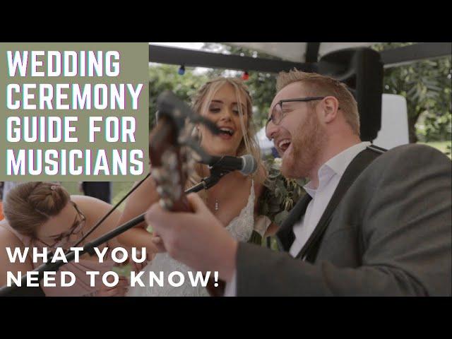 How to Perform Music at a Wedding Ceremony | Tips for Musicians