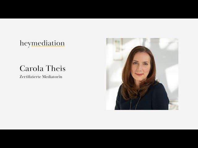 Carola Theis – Vorstellungsvideo Wirtschaftsmediation – heymediation