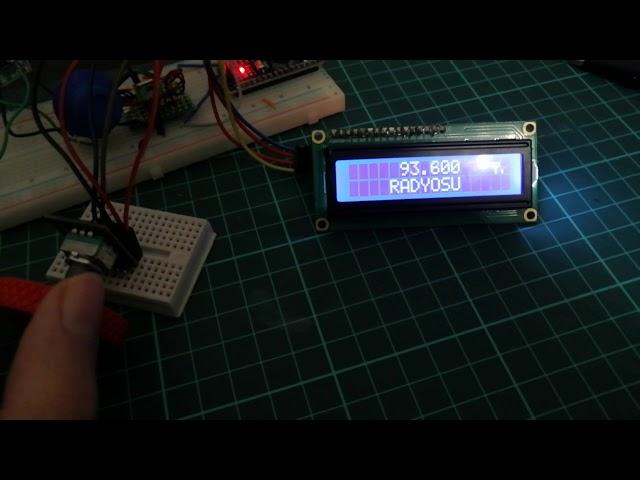 RDA5807M Arduino Radio With RDS Feature, Rotary Encoder Frequency Setting, EEPROM Save And a 16x2LCD