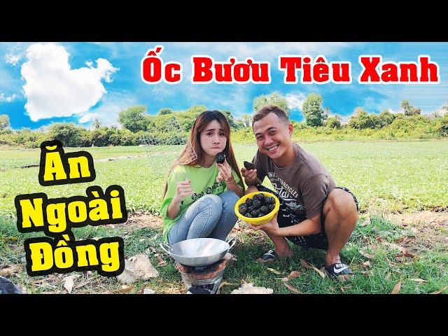 Thưởng Thức Nồi ỐC BƯƠU Nướng TIÊU XANH Ngoài Ruộng - Thạc Đức TV