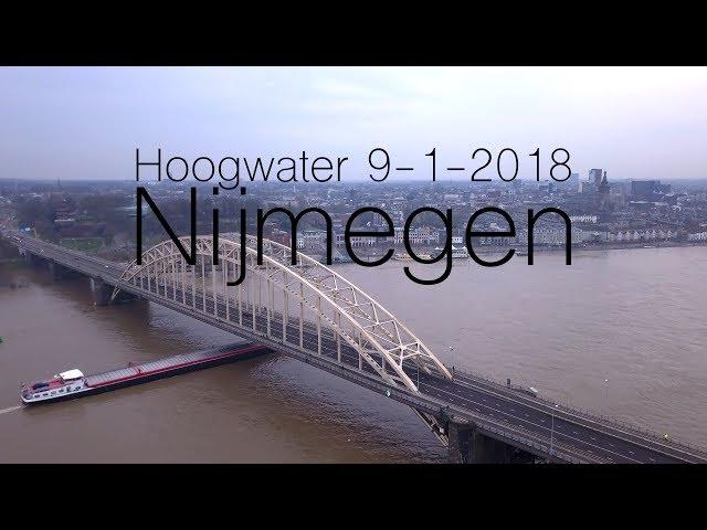 Hoogwater Nijmegen 9-1-2018