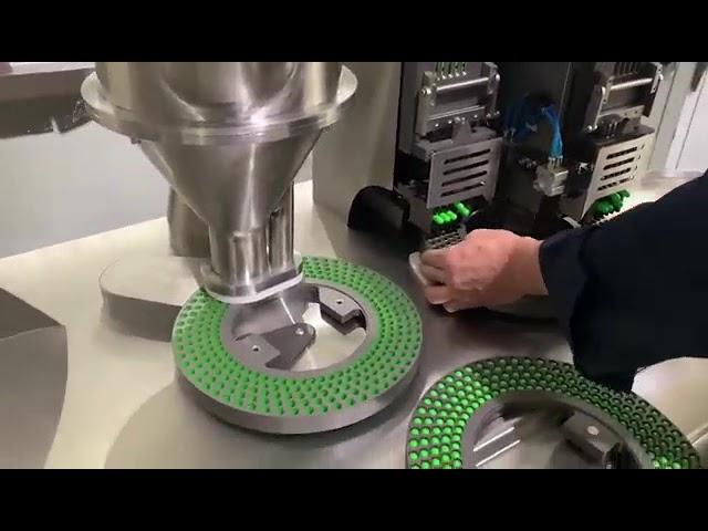 how to fill powder in empty capsule (Semi-automatic capsule filling machine)