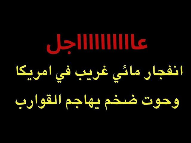 عاجل : انفجاااار مائي غريب في امريكا...حوت ضخم يهاااجم القوارب..ما علاقة البركان